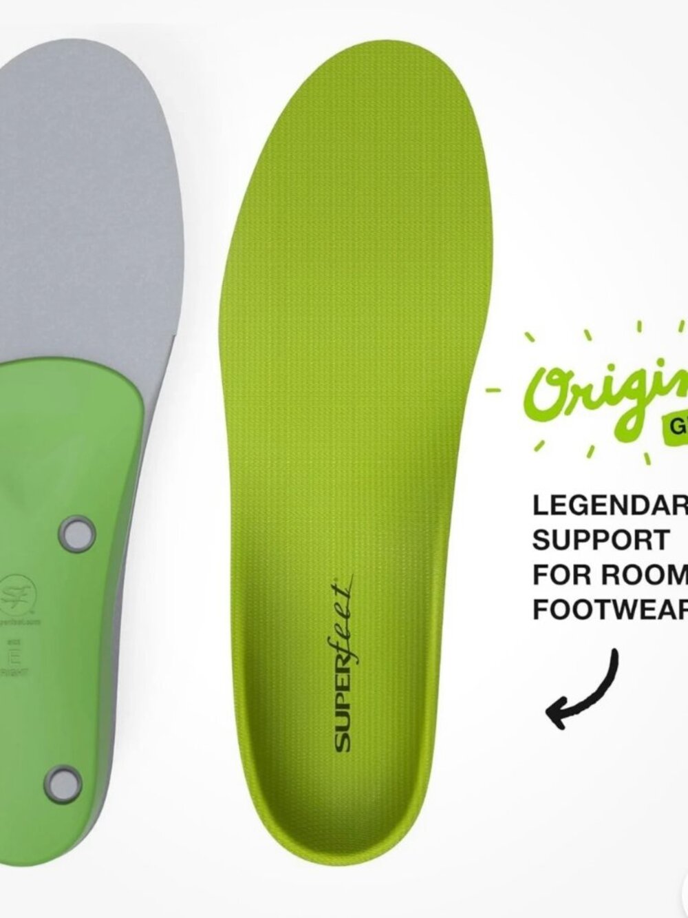Superfeet Green Insoles Size C High Arch Maximum Support - Picture 6 of 13
